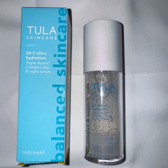 TULA Skincare Other - TULA SKINCARE
24-7 ultra hydration
Triple-Hydra Complex day & night serum, NEW